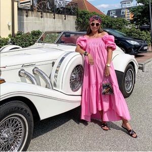 H&M Pink Puff Sleeve Dress—Summer 2020 Blogger Fav